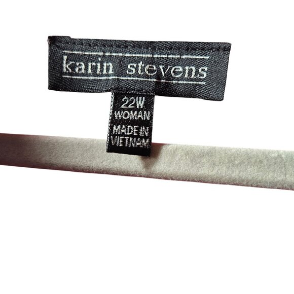 Karin Stevens Womens Sleeveless Coral Maxi Dress 22W With Criss-Cross Neckline E - Picture 3 of 4